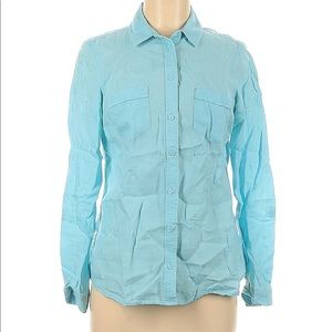 Marks and Spencer Linen Button Down Top S
